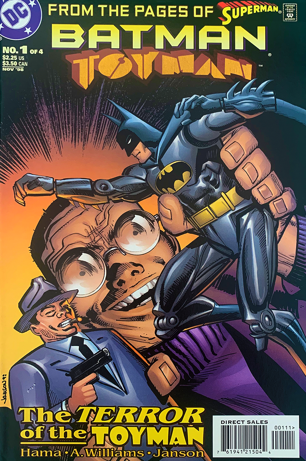 Signed BATMAN TOYMAN issue no1