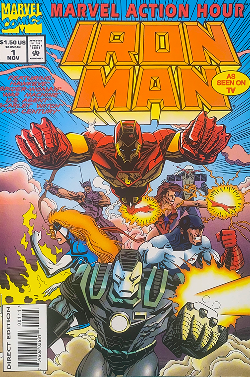 Signed IRON MAN ACTION HOUR issue no1