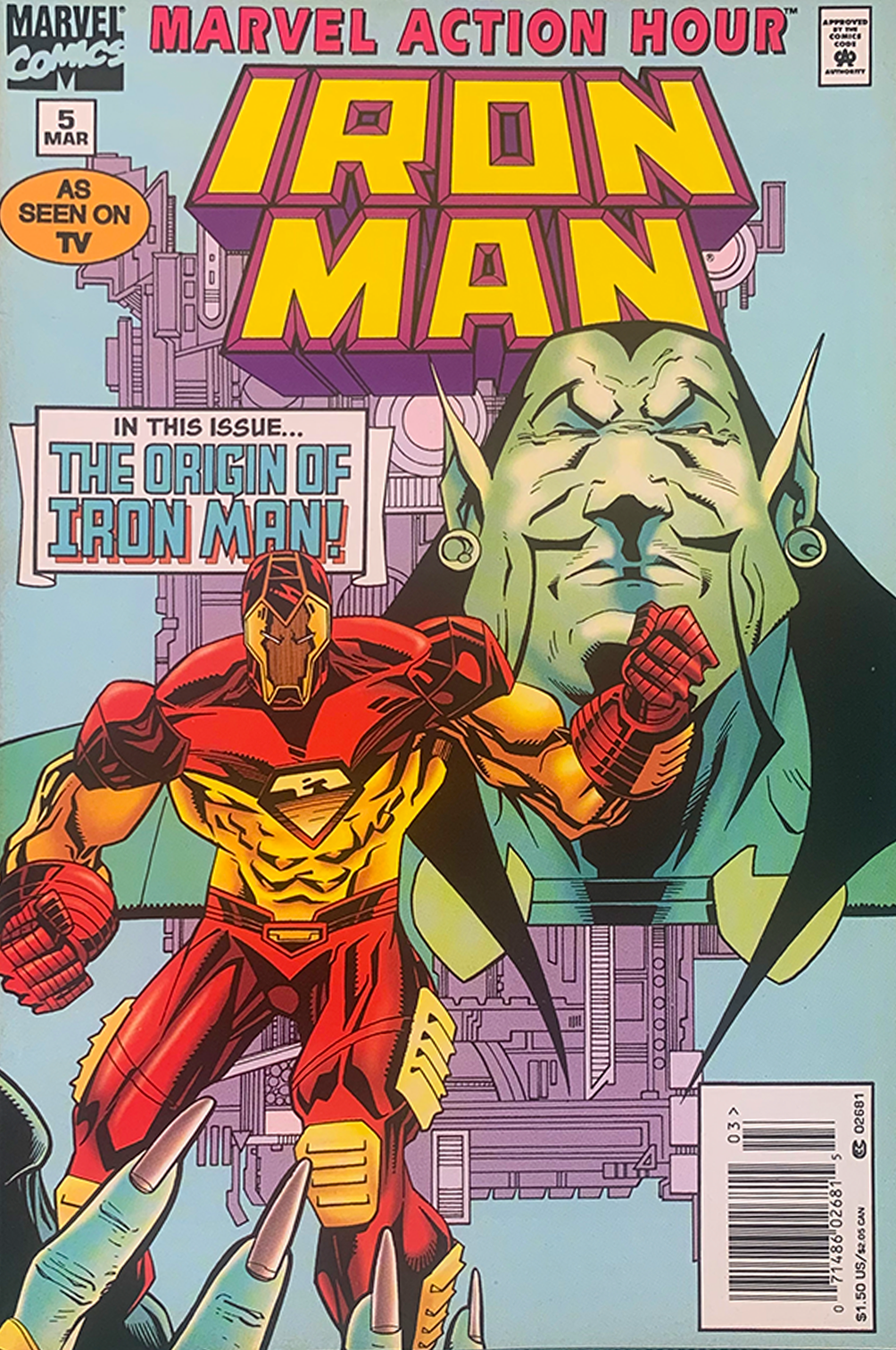 Signed IRON MAN ACTION HOUR issue no5