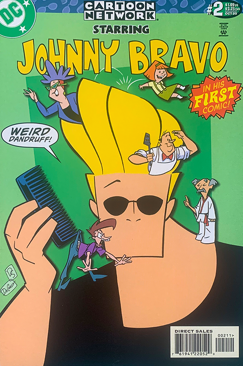 Signed JOHNNY BRAVO comic book
