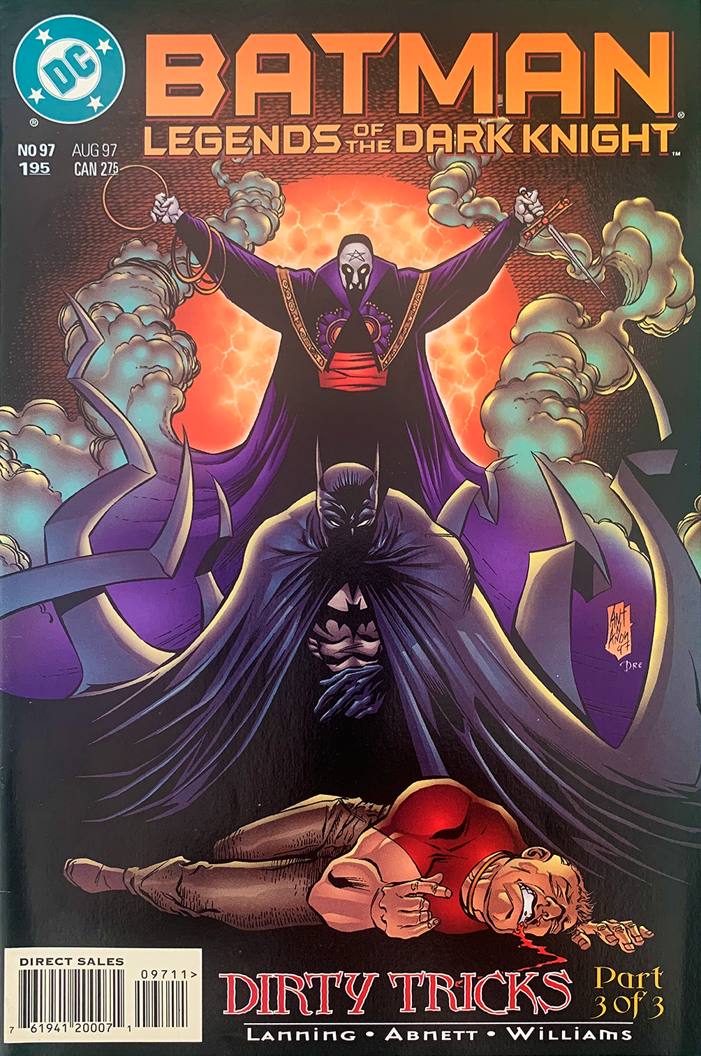 Signed BATMAN LEGENDS OF THE DARK KNIGHT issue no97