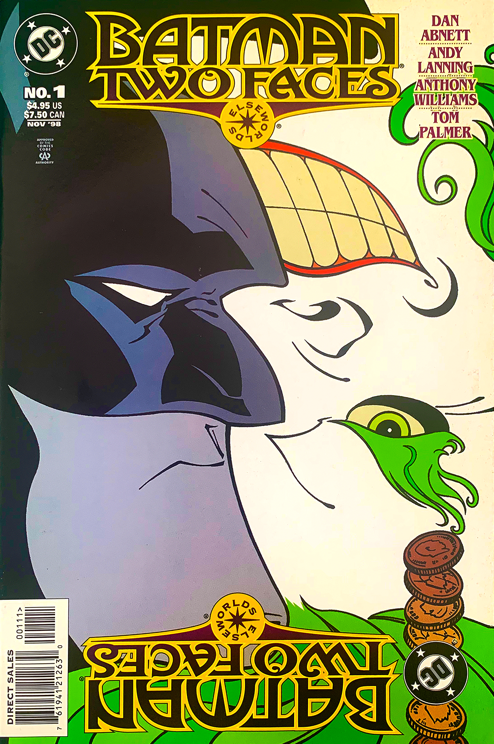 Signed BATMAN TWO FACES 68 page one-shot