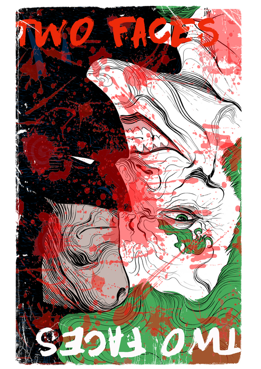 Two Faces Print