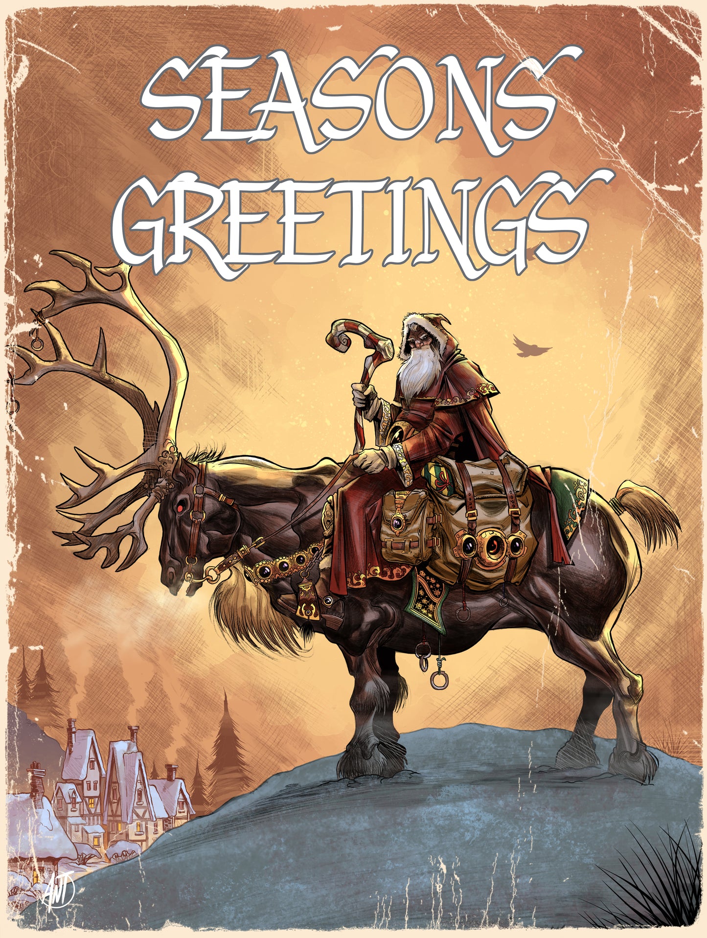 Dealer of Death Santa Christmas Card