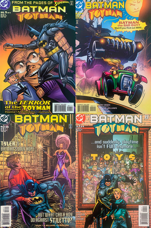 All four signed issues of the BATMAN TOYMAN mini series. SAVE £15