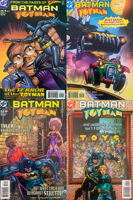 All four signed issues of the BATMAN TOYMAN mini series. SAVE £10