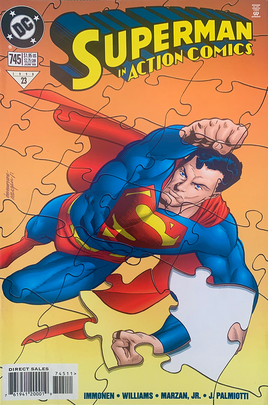 Signed SUPERMAN ACTION COMICS issue no745